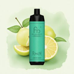 RandM Fumot Shisha 10000 Puffs Лимонова Мента с 18мл течност и 850 mAh батерия