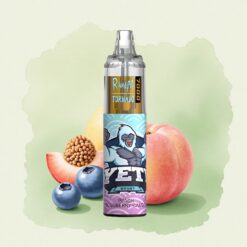 RandM Fumot Tornado 7000 Puffs Праскова Боровинка Бонбон 14ML 850mAh Мрежов Намотка