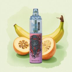 RandM Fumot Tornado 7000 Puffs Банан Лед 14 мл 850 mAh Мрежов Коил