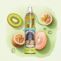 RandM Fumot Tornado 7000 Puffs Киви Пасъон Фрукт Гуава 850 mAh Мрежова Намотка