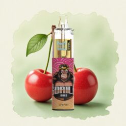 RandM Fumot Tornado 7000 Puffs Череша RGB Светлина 850 mAh Мехова Намотка