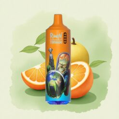 RandM Fumot Tornado 9000 Puffs Портокалова сода с 18 мл течност и 850 mAh батерия