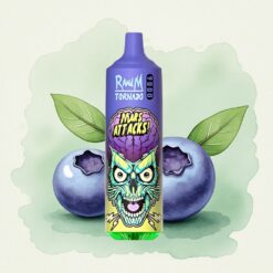 RandM Fumot Tornado 9000 Puffs Боровинков Лед с 18 mL течност и 850 mAh батерия