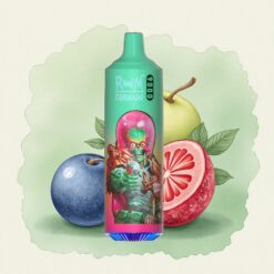 RandM Fumot Tornado 9000 Puffs Синьо Малинова Куш 850 mAh 18 mL Мрежов Coil