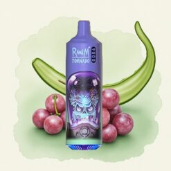 RandM Fumot Tornado 9000 Puffs Алое Грейп 850 mAh 18 mL Мрежов Коил