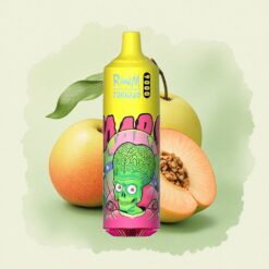 RandM Fumot Tornado 9000 Puffs Тройна Манго 850 mAh 18 mL Мрежова Глава RGB Дисплей