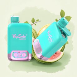 Vapsolo Twins 20000 Puffs Тройна пъпеш и малина диня с 40 мл е-течност и никотин 20mg/ml