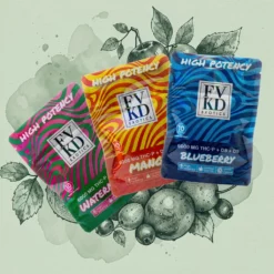 FVKD Exotics Бонбони с THCP + D8 + D9 6000mg, 10x600mg, лабораторно тествани
